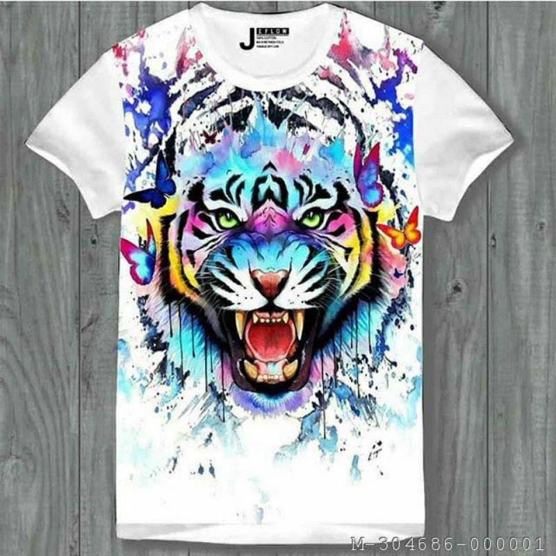 KAOS HARIMAU CAT AIR PUTIH DISTRO PREMIUM UNISEX IBLS-245