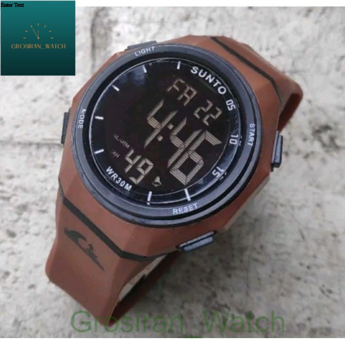 Jam Tangan Sporty Import Tahan Air SN-333 Digital Strap Rubber [G_W]