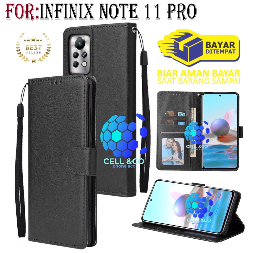 NEW INFINIX NOTE 11 PRO CASE FLIP LEATHER WALLET PREMIUM FLIP CASE BUKA TUTUP KESING HP CASING FLIP CASE WALLET INFINIX NOTE 11 PRO