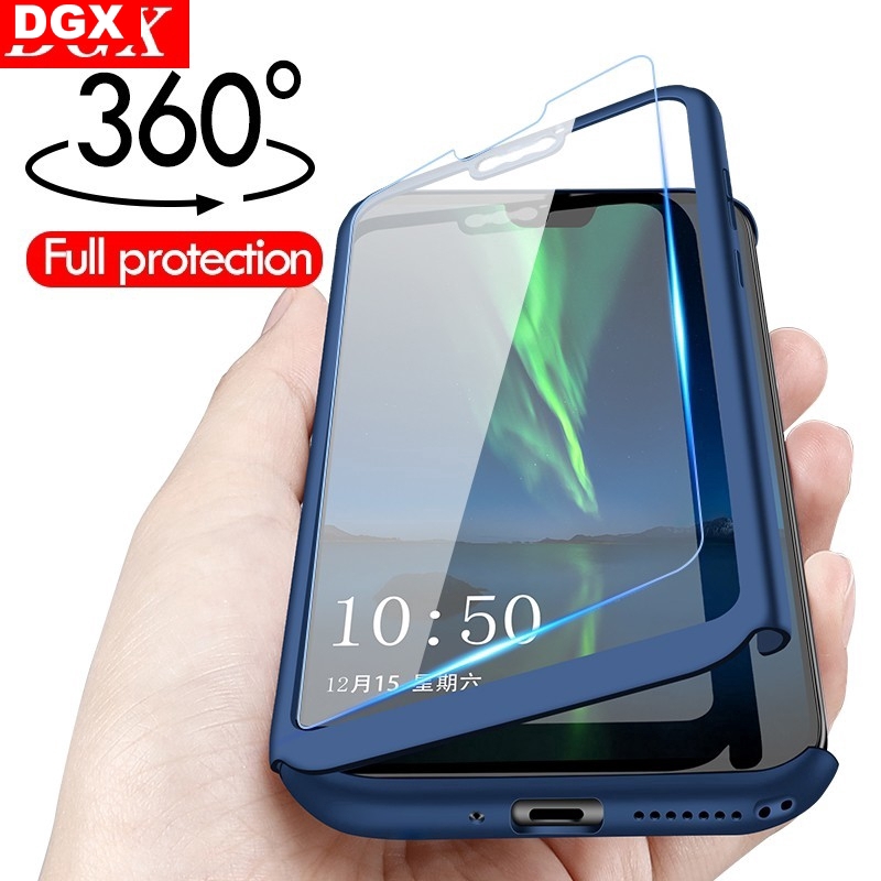 Casing Case Full Body 360 dengan Tempered Glass untuk vivo S1 / V15 Pro / y95 / y79 / y93