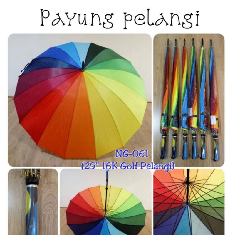 payung pelangi besar berkwalitas