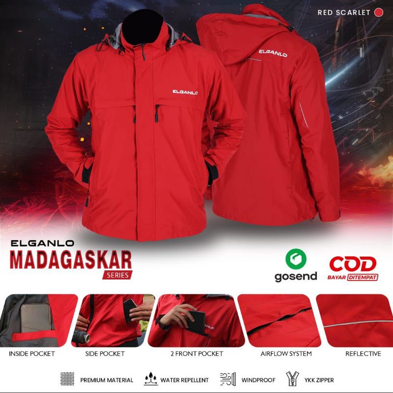 Jaket Motor HarianPria Model Terbaru -  Jacket Outdoor Riding Touring Hoodie Distro Unisex Anti Air 