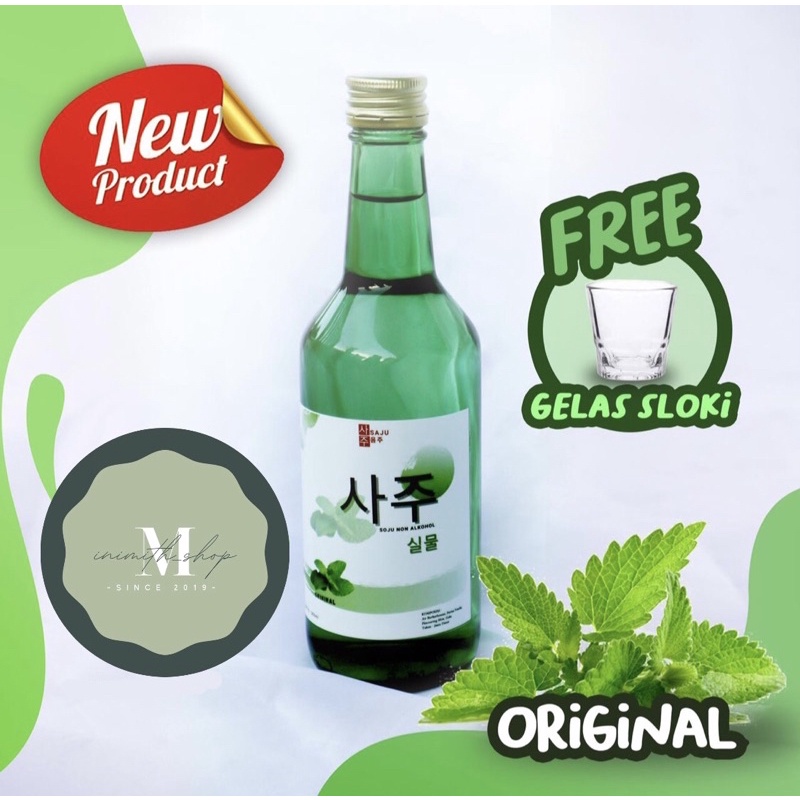 SOJU HALAL/ MOJISO FREE GELAS SLOKI RASA ORIGINAL