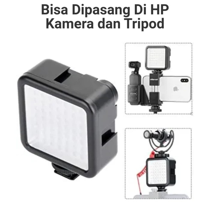 BAROKAH GAMIS Lightning LED 49W kamera Hasil Vidio Di Jamin Bersih foto selfie bagus