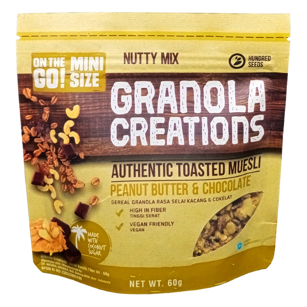

Hundred Seeds Granola Creations Peanut Butter & Chocolate 60g