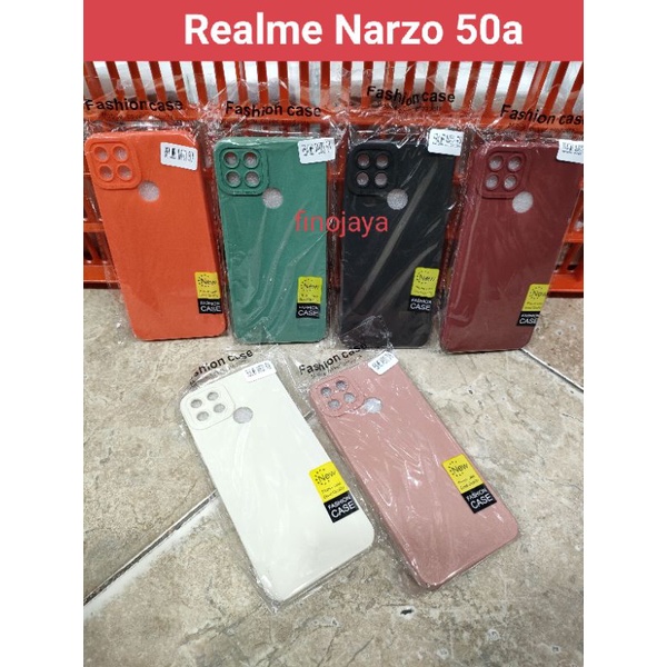 Softcase Narzo 50A Silikon Casing Selicon Case Macaron Pelindung Pro Camera