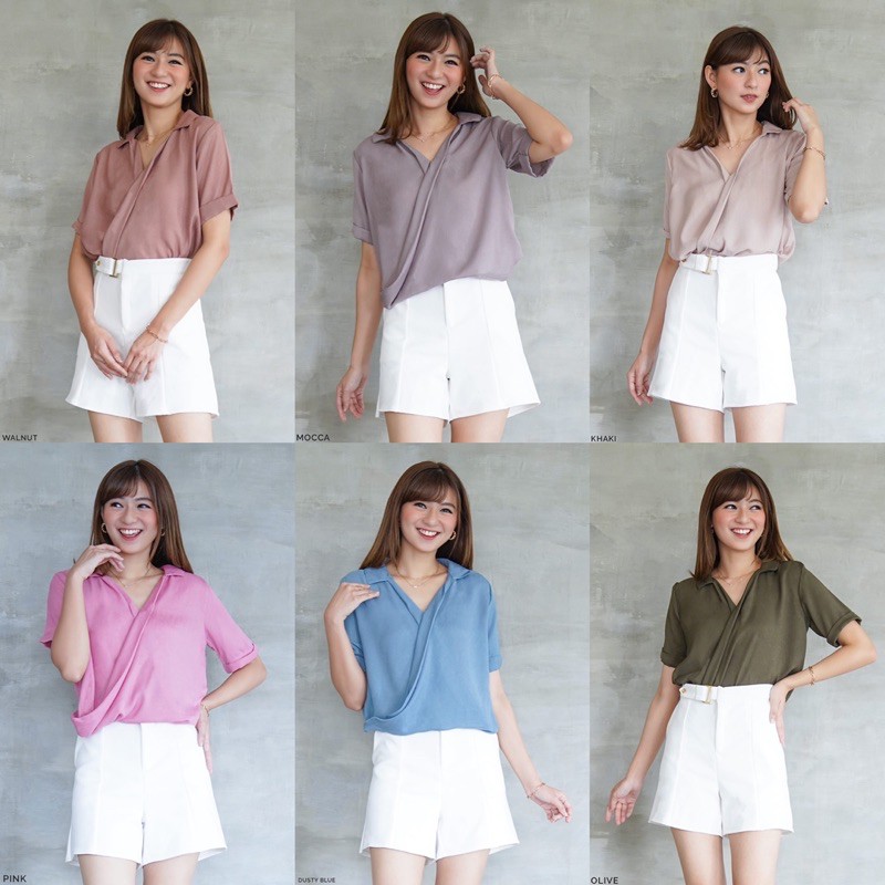 Nevada Crinkle Shirt | BLOUSE RAYON CRINKLE | ATASAN WANITA