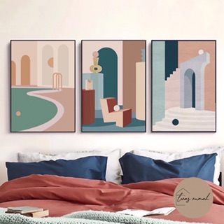 WALL DECOR MINIMALIS  DEKOR WITH FRAME  HIASAN DINDING  