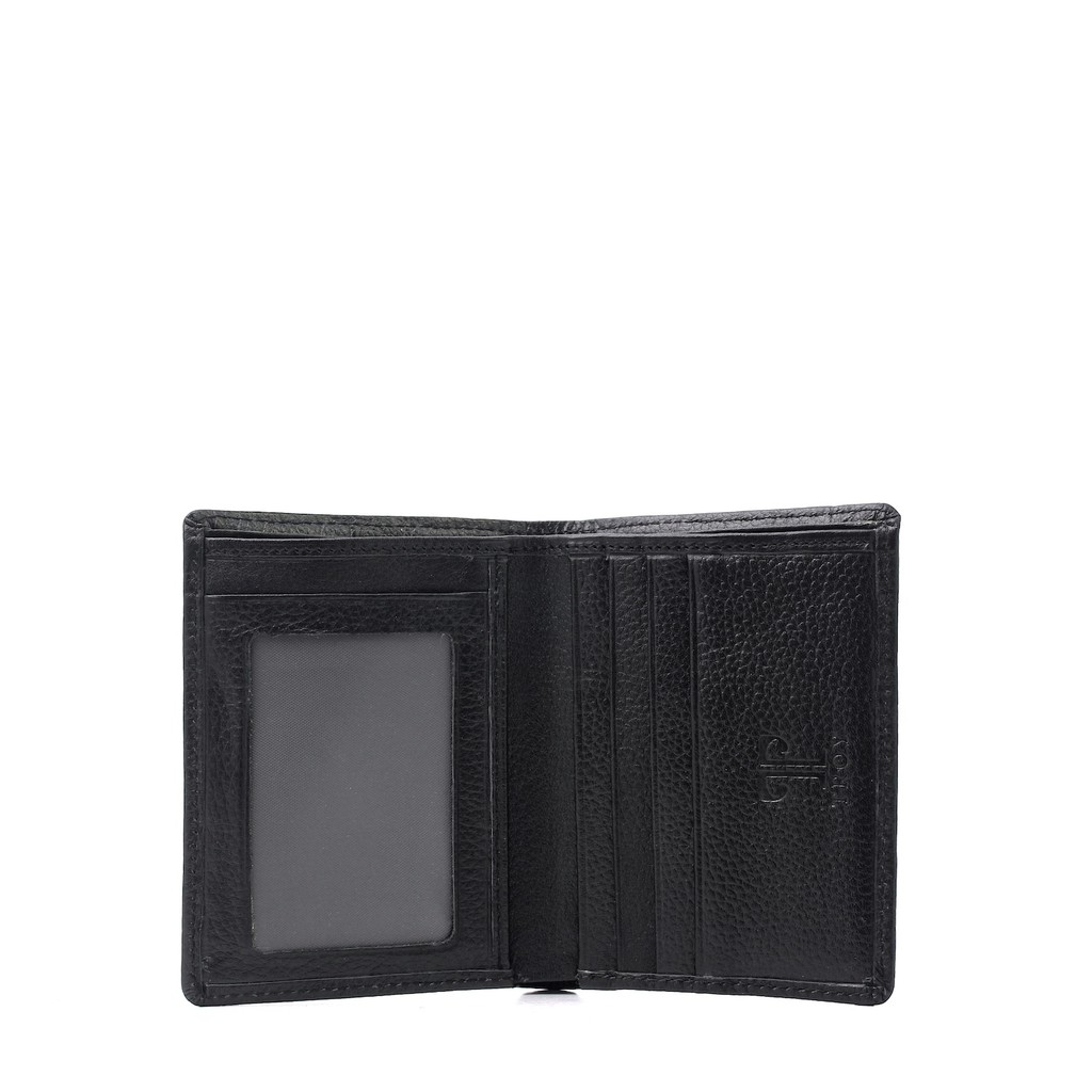 TOKOKOE - Dompet Pria Original Kulit Lipat Hitam Dompet Lipat Pendek Dompet Murah Dengan Kotak - Troy - Leto