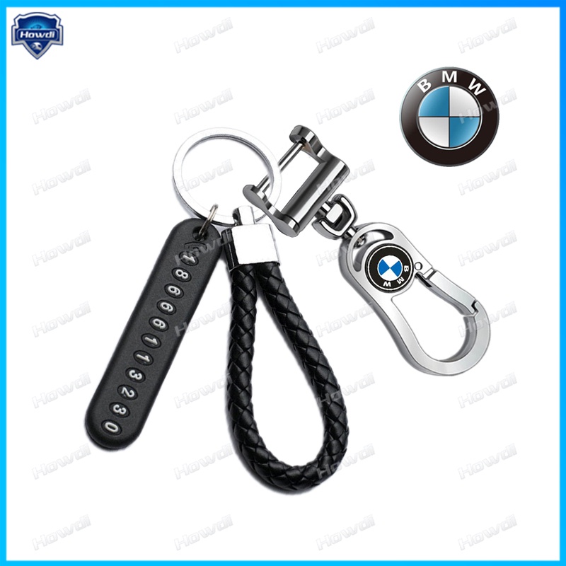 Gantungan Kunci Anti Hilang Bahan Stainless steel Dengan logo BMW