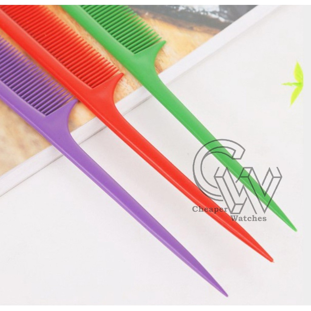 Cheaper-12pcs-Sisir Rambut Sisir GAGANG Polos Sisir Sasak Plastik Warna Warni Souvenir Pernikahan