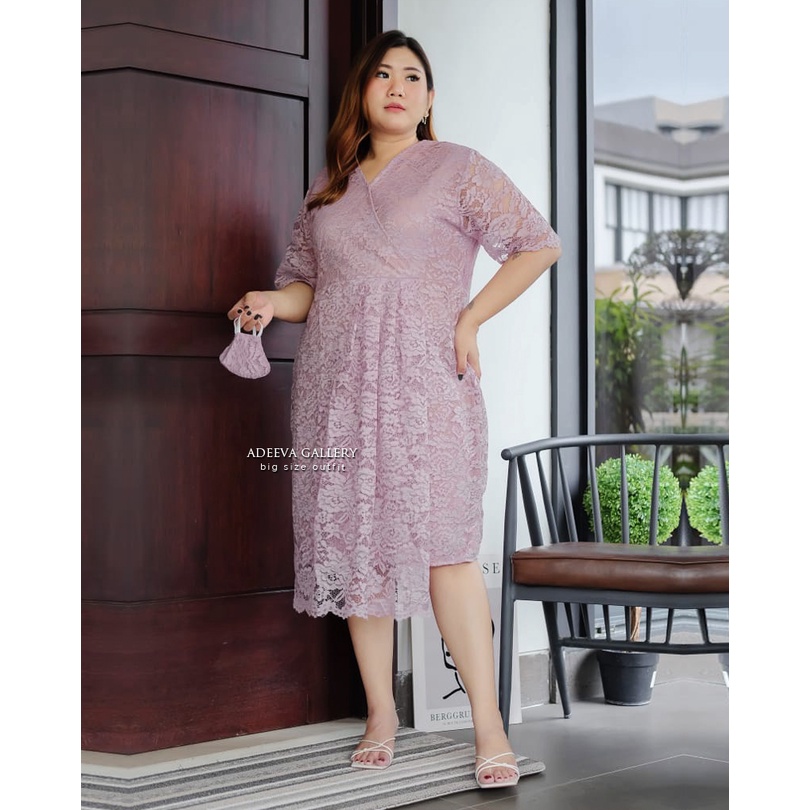 ADEEVA Grizel Dress Jumbo Dress Wanita Jumbo