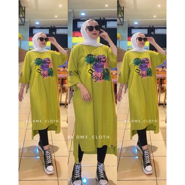 VRN ID- 100% ORIGINAL DM3 /LONG TUNIK KAOS DM3/LONG TUNIK DM3/LONG TUNIK JUMBO/TUNIK DM3/TUNIK/TUNIK