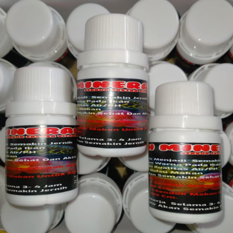 Vitamin & Mineral Serbuk 30gr(Untuk Ikan Chana//Arwana//louhan//Cupang//ikan Hias)