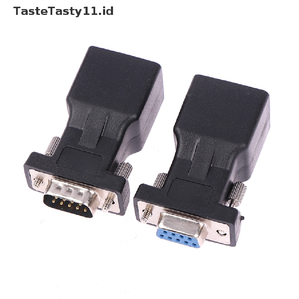 (TasteTasty) Db9 RS232 Adapter Konverter Port Male / Female Ke RJ45 Port Ethernet LAN