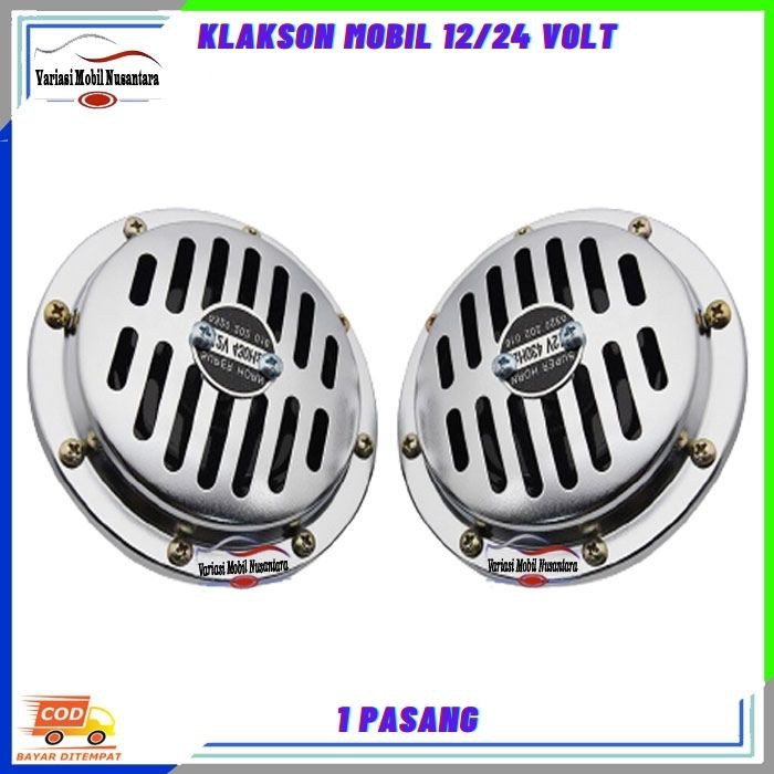 Klakson Kelakson Horn Variasi Mobil Truk Truk 12/24 Volt