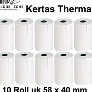 

Miliki Kertas Struk Thermal Paper / POS Mobile Printer - EDC VSC 58x40mm -13 ..