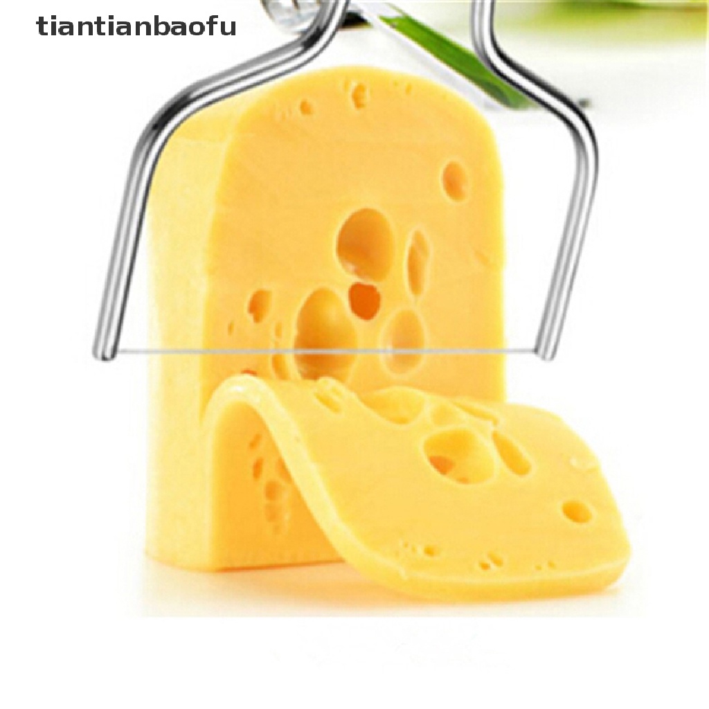 [tiantianbaofu] 1pc Stainless Steel Cheese Wire Slicer Cheese Butter Cutter Cheese Cake Knife Boutique