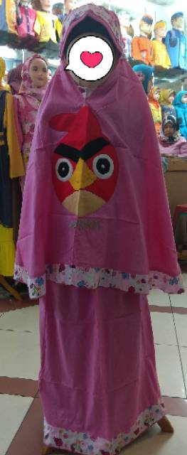 MUKENA ANAK KATUN SUPER KARAKTER ANGRY