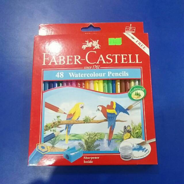 

Pensil warna air(watercolour pencil) faber-castell 48 warna