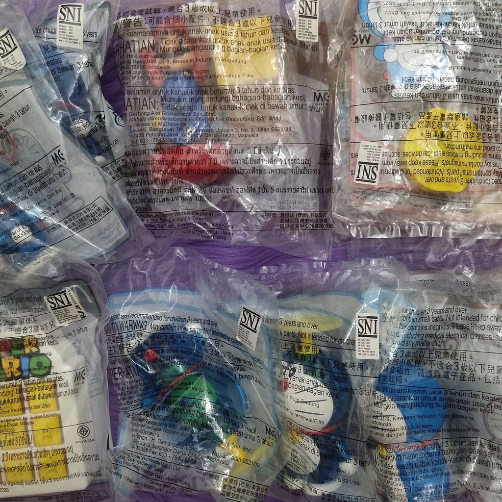 [NEW] Happy Meal Mcd Mcdonald Mcdonalds McDonald's / Mainan Anak / Happy Meal Doraemon / Super Mario