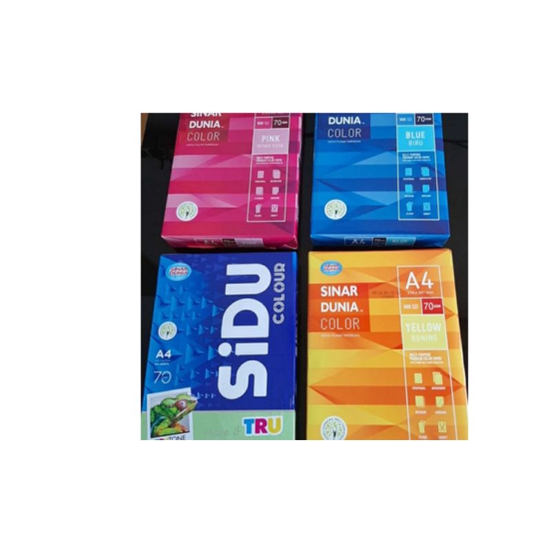 

Kertas HVS Warna Sidu a4 70gr