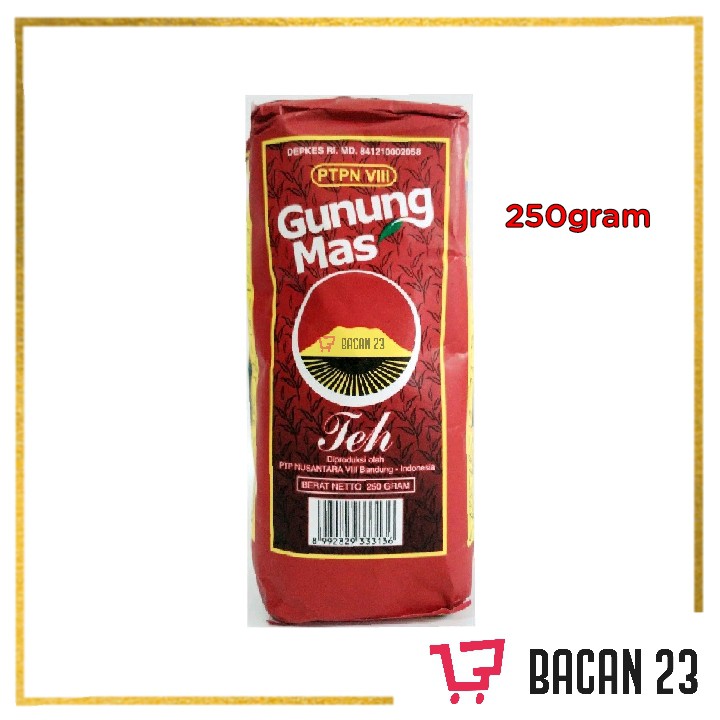 

Teh Gunung Mas (250gr) / Teh Seduh / Teh Bubuk / Bacan 23 - Bacan23