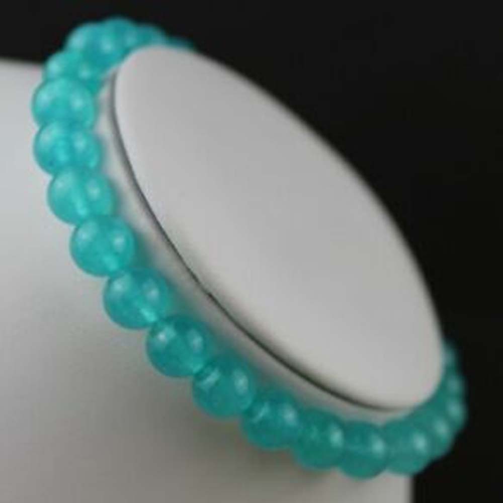 Gelang Batu Natural Blue Jade 8Mm