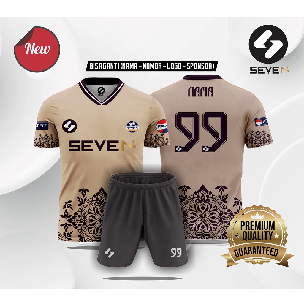 Jual Bisa Satuan Baju Jersey Bola Futsal Custom Nama Logo Sponsor