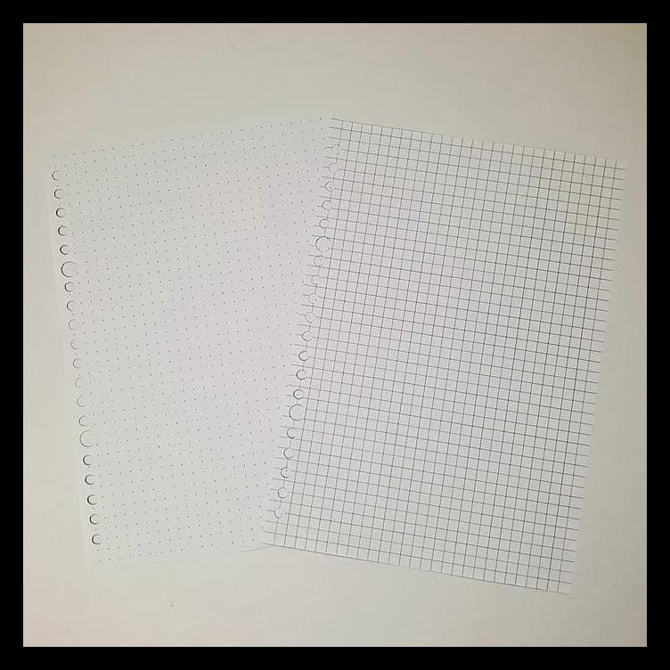 

Hvs Loose Leaf (Dotted) Kertas Binder/ Isi Notes - (A5) 50 Lbr Berkualitas