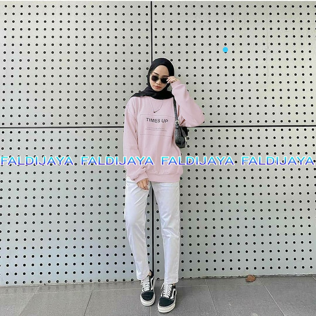 TIMES UP SWEATER FLEECE WANITA TERMURAH TERLARIS'