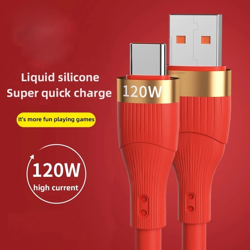 Kabel Data / Charger USB Tipe C 120W Ekstra Tebal Fast Charging