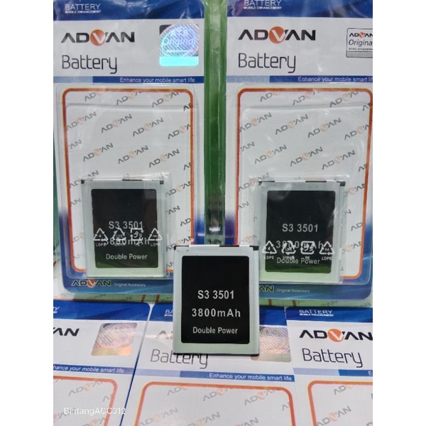 BATERAI DOUBLE POWER ADVAN S3-3501 / S3 3501 (3800mAh)