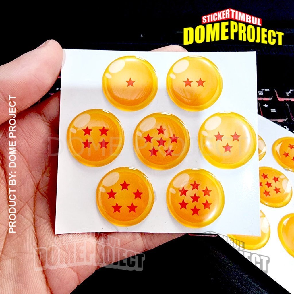 STIKER TIMBUL 7 BALLS DRAGON BALL SET PREMIUM GRADE