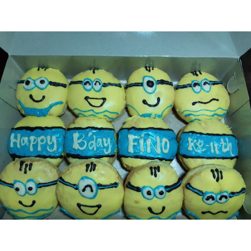 

Donat,Donat ultah,Donat lukis,Donat hias minion