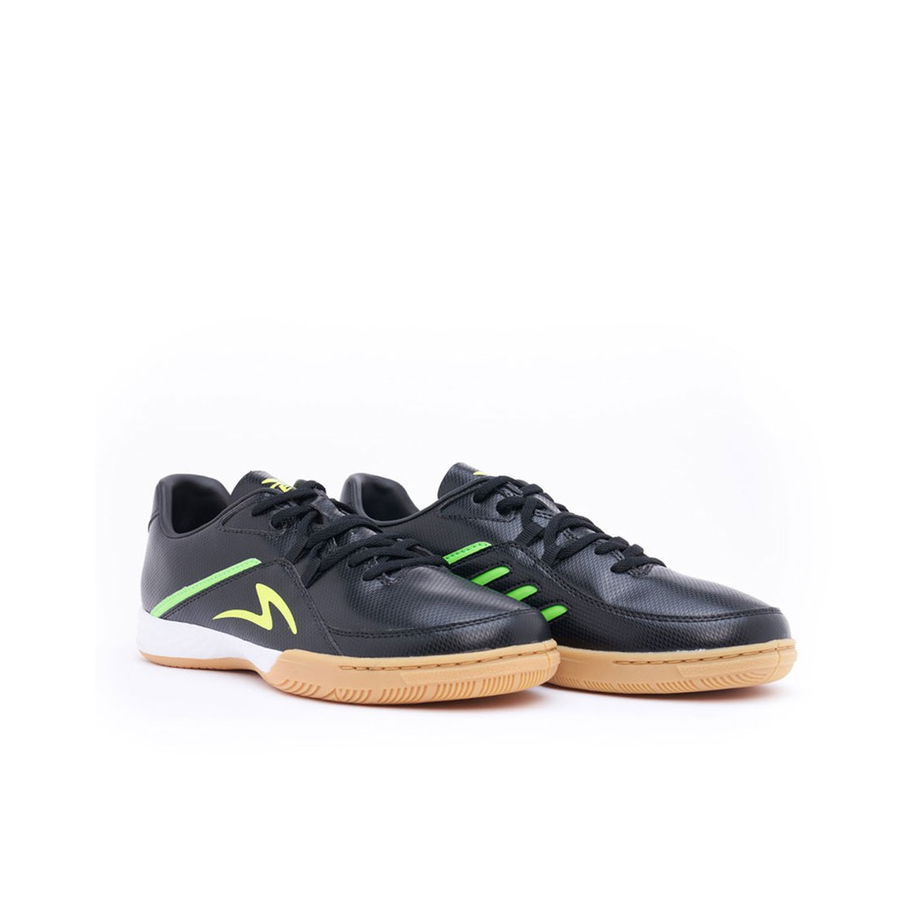 Sepatu Futsal - Specs - Metasala Magnum Black Safety Yellow Green Gecko 401488
