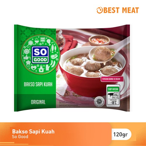 Bakso Sapi Kuah Halal So Good 120 Gr Bakso Sapi Lezat