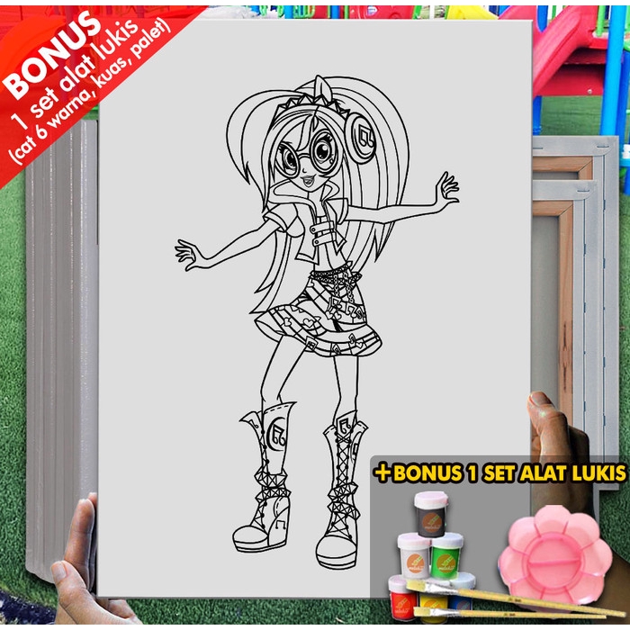 

Kanvas Melukis Anak Fluttershy Equestria Pony 30x40 cm MEL1152 Mewarnai Coloring
