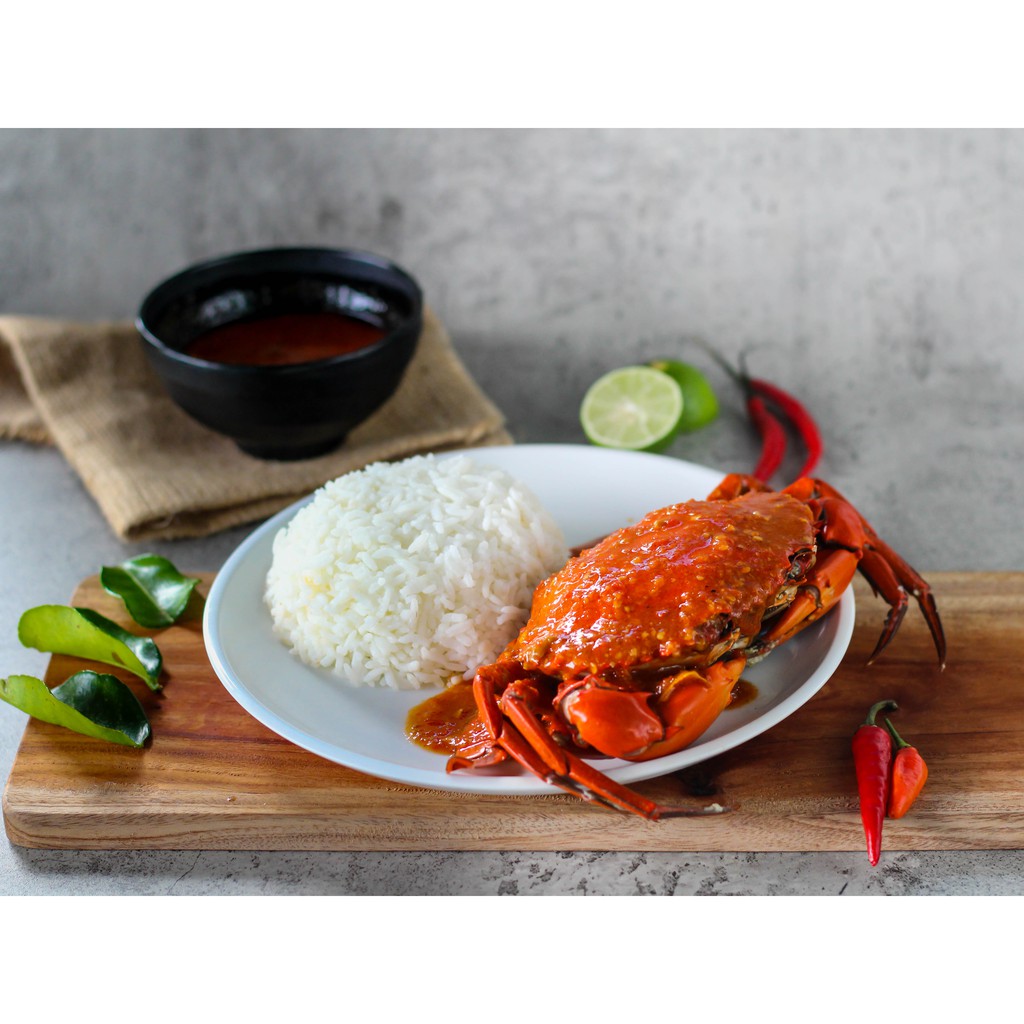 

Kenyang 3 (Kepiting + Nasi Putih + 4 Pilihan Saus)