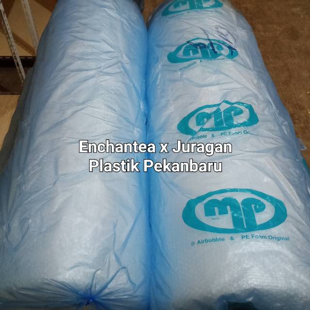 

( 50 meter x 125 cm ) Bubble Wrap Bening Mulia Pack MP | Gulungan 50meter 125cm Putih 1,25 meter Bungkus Biru