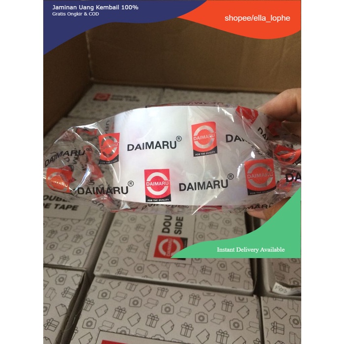 

Double Tape DAIMARU 48mm 12yard/Dabel/Doubel Tape/Double Sided 2 inch Muraaahhh