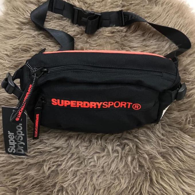 READY WAISTBAGPRIA PRIA~ ORIGINAL SUPERDRY SPORT WAIST BAG TAS PINGGANG SELEMPANG DISKON