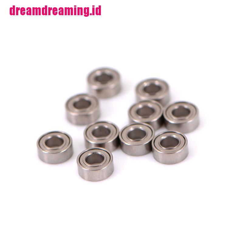 10pcs MR63ZZ Bola Baja Mini Ukuran 3x6 X 2.5mm