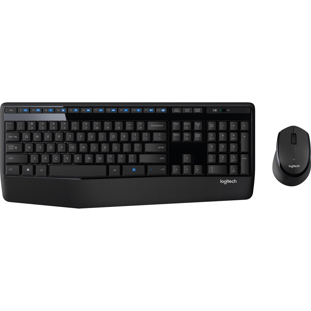 Logitech Comfort Wireless Keyboard Extended Battery - MK345 - Black