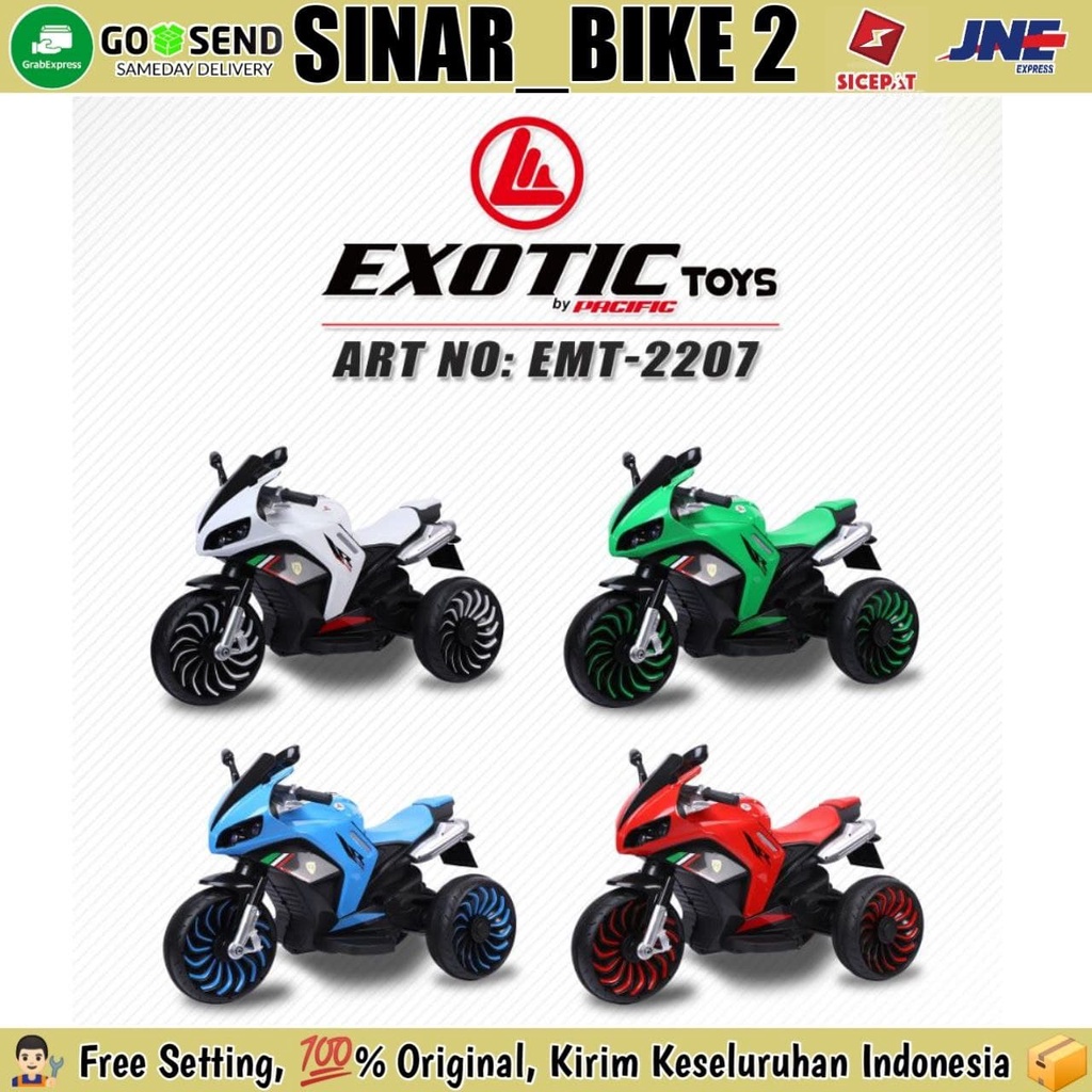 Mainan Anak Motoran Aki Exotic EMT 2207