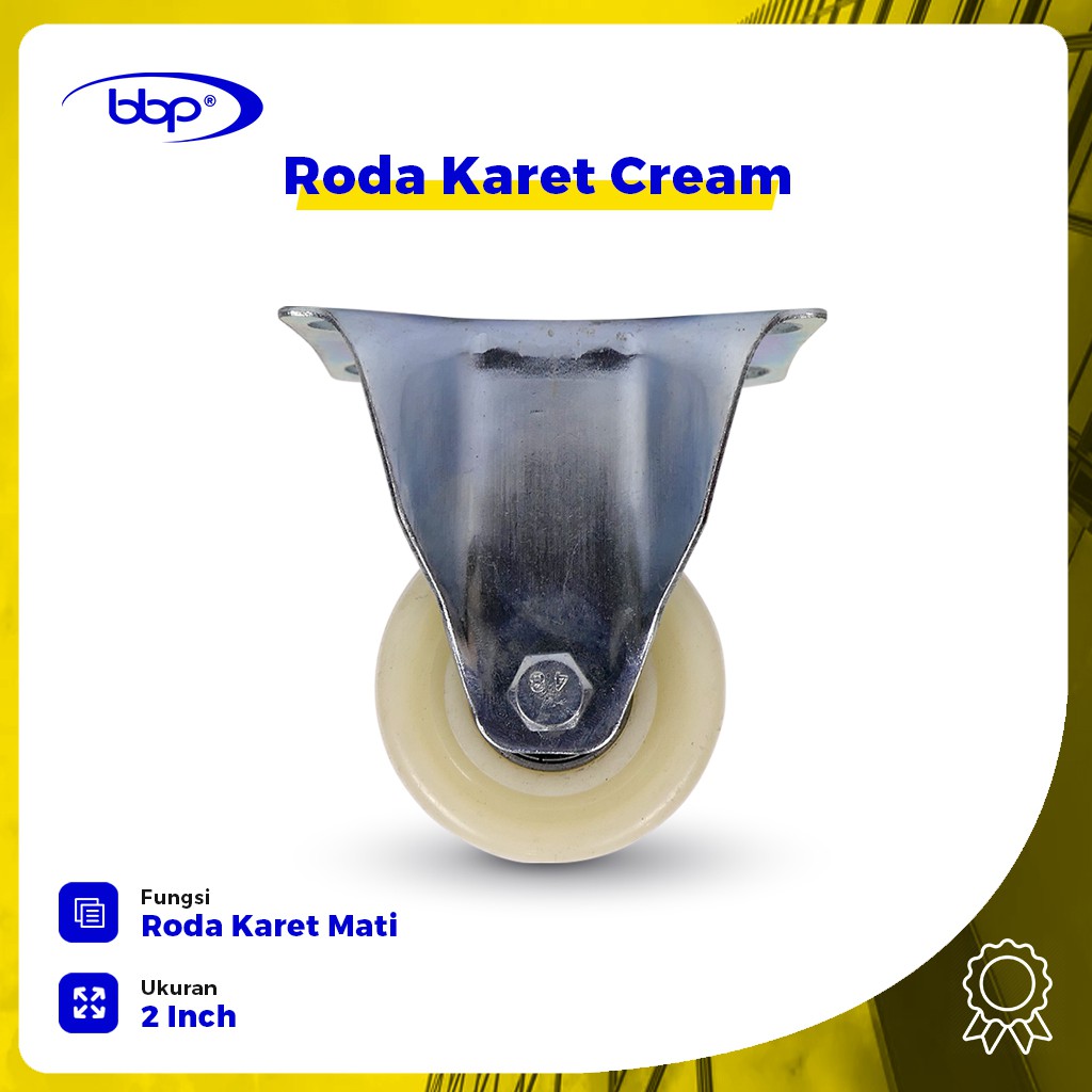 Roda Caster Roda Etalase Roda Troli 2 inch Karet - Mati