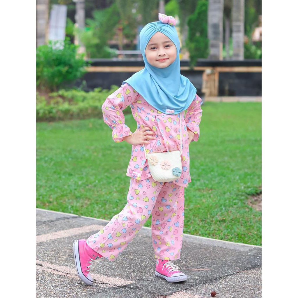 One Set Semesta By Cetta / Setelan Set Hijab / Ready Xs