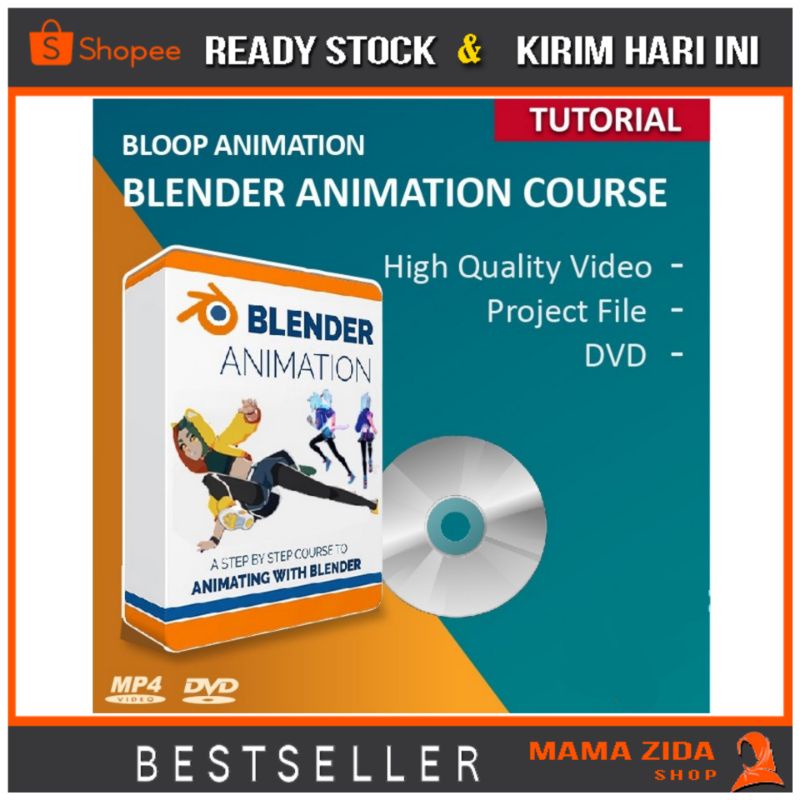 BLOOP ANIMATION – BLENDER ANIMATION COURSE | DVD TUTORIAL BELAJAR ANIMASI 3D BLENDER