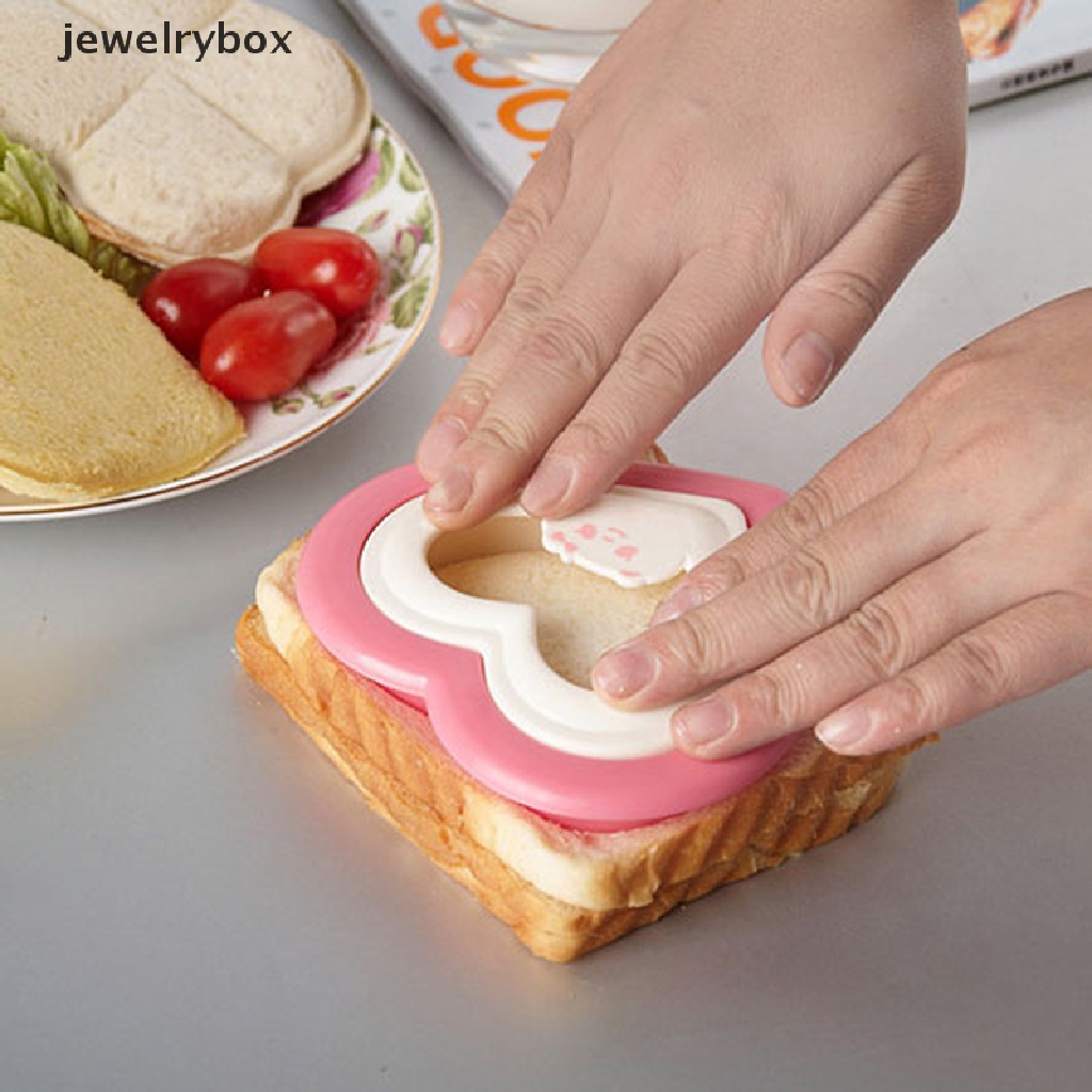 (jewelrybox) Cetakan Pemotong Roti / Sandwich / Kue / Cookie Bentuk Hati DIY