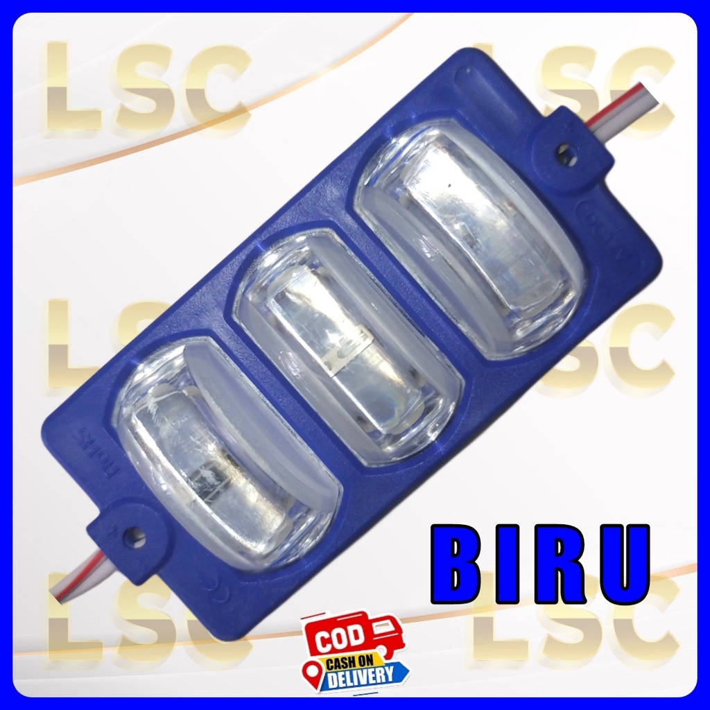 lampu led 3 mata injection 24 volt variasi lampu kolong bus truk neon box